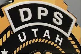 Cropped image shows the top of the DPS logo that just reads "DPS" with "Utah" underneath it